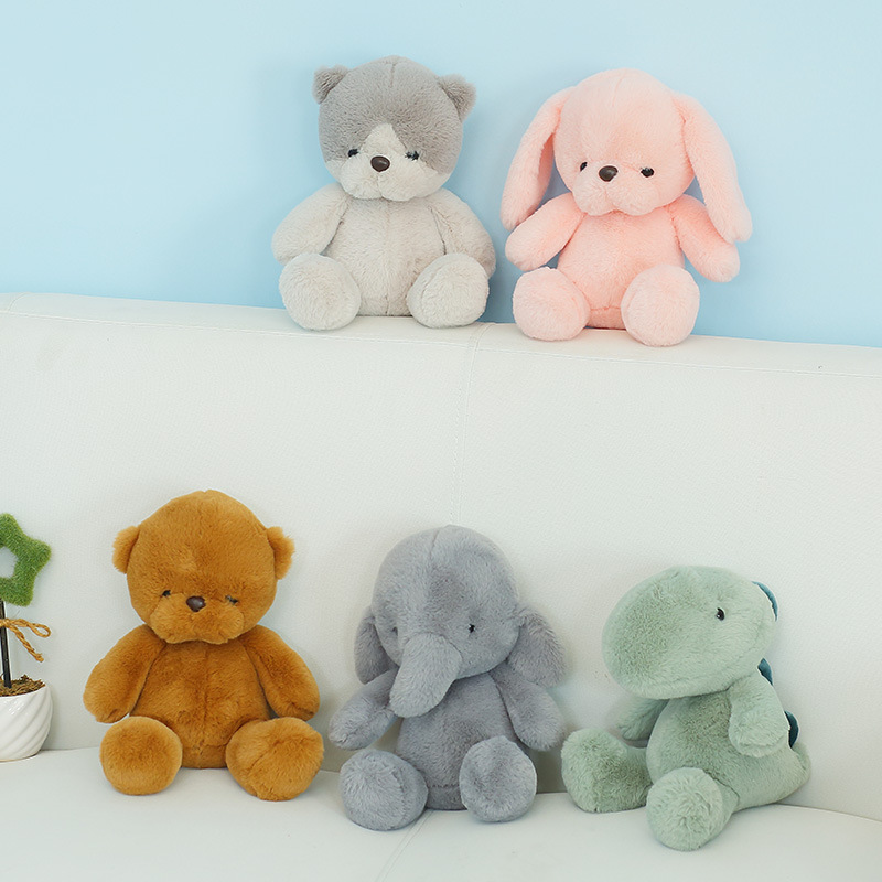 Cat, Elephant, Bear, Rabbit, Dinosaur Plush Toys, Stuffed Animals, Cute Dolls, Girls' Children's Birthday Gifts
