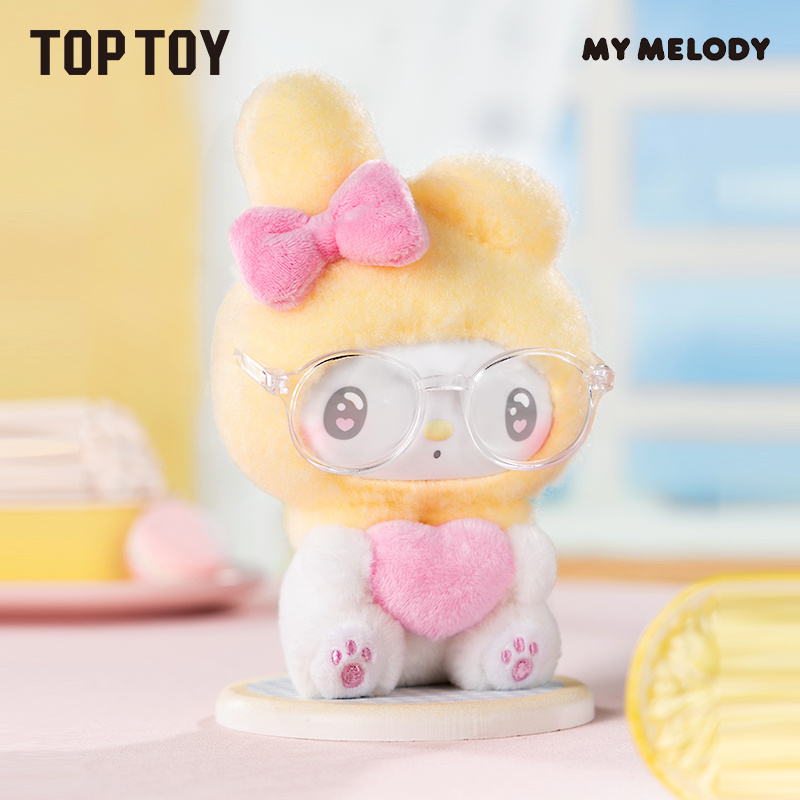 TPTY for Sanrio My Melody 50th Anniversary Series Mystery Box 6+1 Hidden Action Figures Collectible Plush Keychain Toys