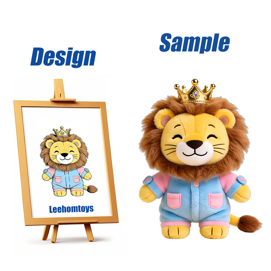 Hot Selling Soft Stuffed Educational Interactive Design Custom Plush Toy Lion Plush 3 To 7 Days Sample Time