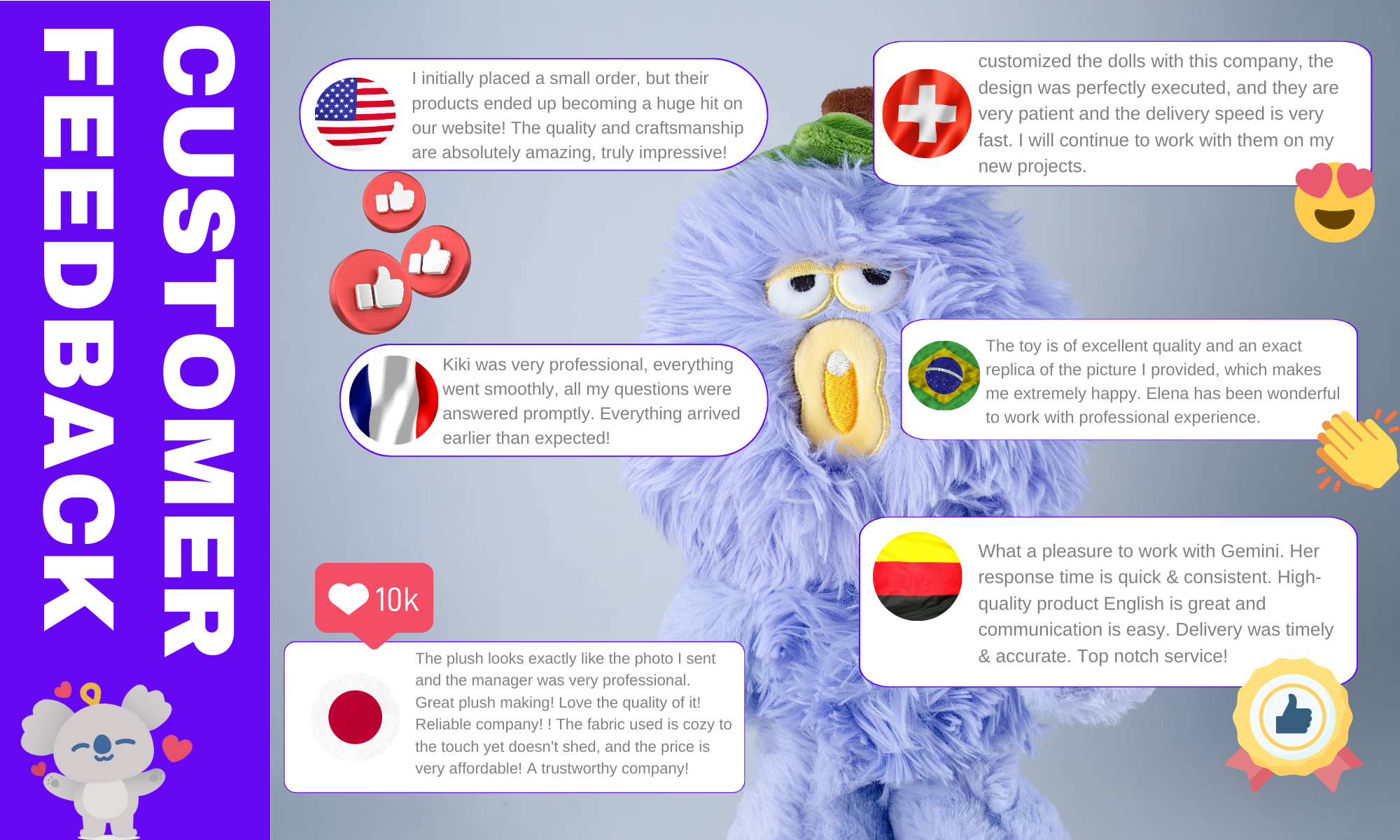 Worldwide Customer Feedback Screenshot