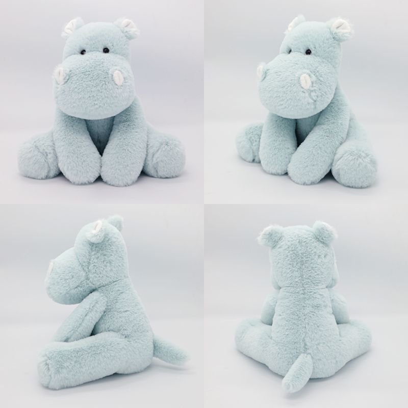 Wholesale 22 Cm Custom Plush Toy Animal Baby Stuffed Animals Hippo Plush Toy Manufacturers In China