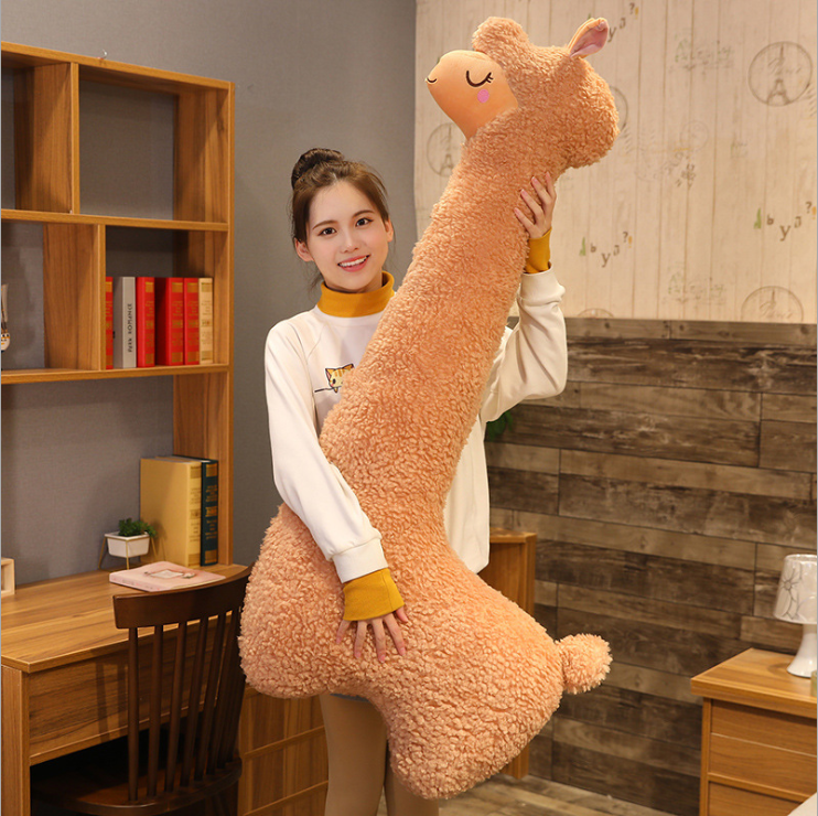 Big Size Cute Shape Animal Alpaca Stuffed Hold Pillow Custom Sheep Plush Toy Giant Alpaca Plush Toy