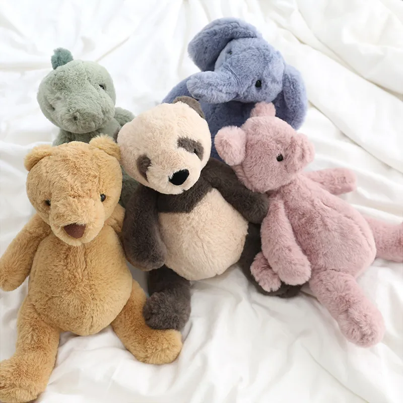 Wholesale Plush Toys Dinosaur Dolls Elephant Piggy Birthday Gift Girls Panda Doll Bear Doll