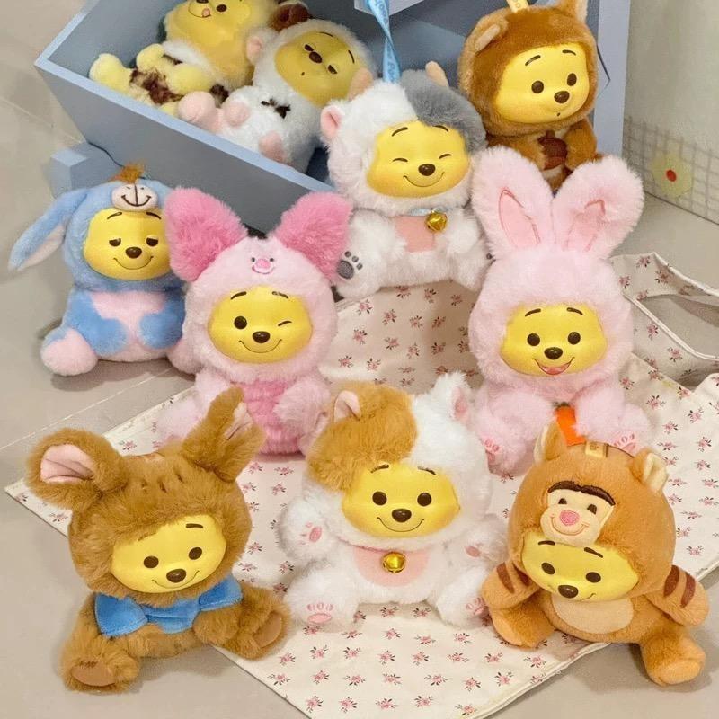Official TOP TOY Miniso Winniee the Poooh Series Vinyl Plush Blind Box Collectible Toy Collectible Soft Stuffed Animal Plush