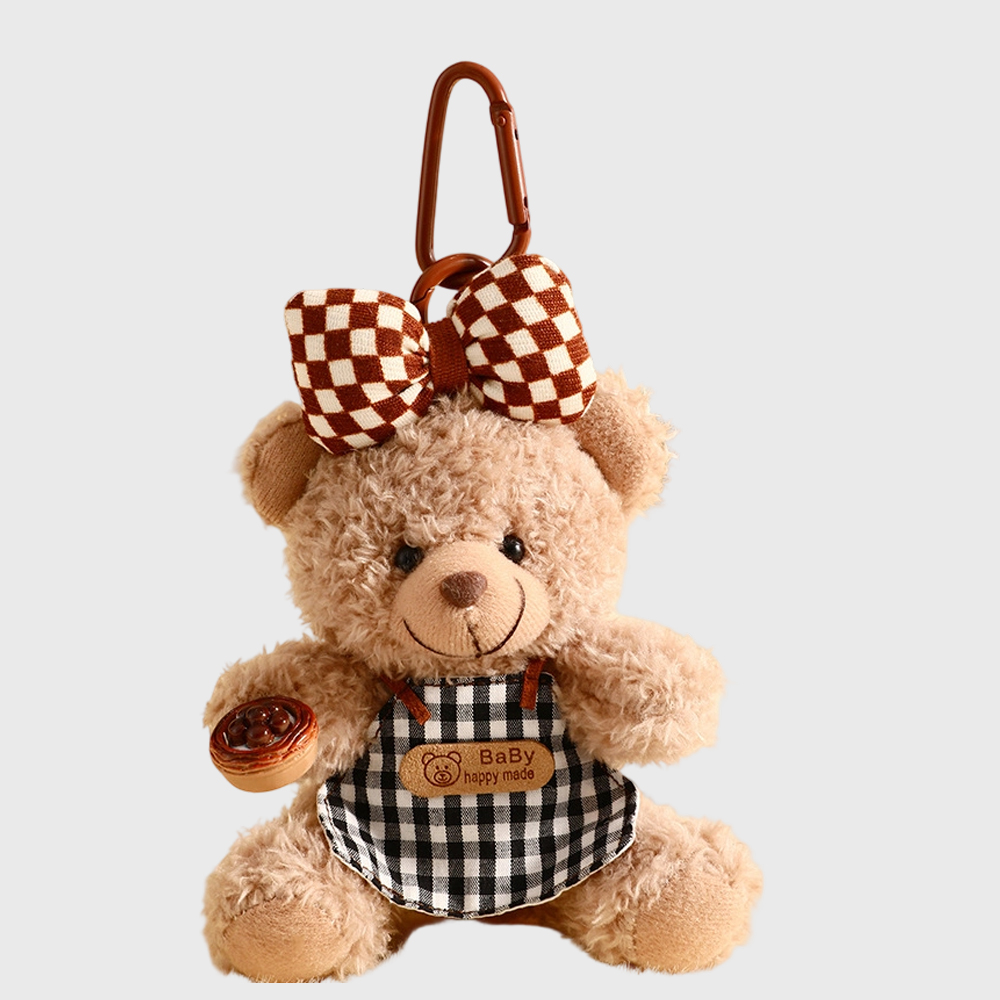 JOYSON Small Stuffed Cute Animal Toys Gifts MINI Lovely Dresses Plush Teddy Bear Keychain Charms For Handbag Purse Backpack Car