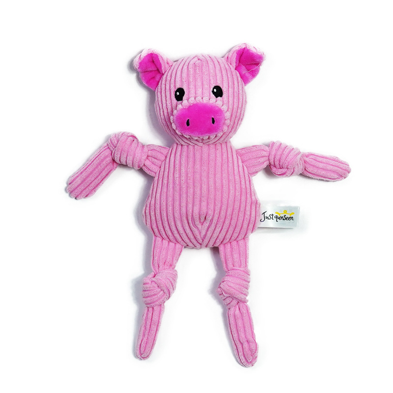 Luxury Eco-Friendly Interactive Plush Dog Toys Chicken Flavor Chewable Rope Sound Bite-Resistant Animal Pattern Novelty Pets