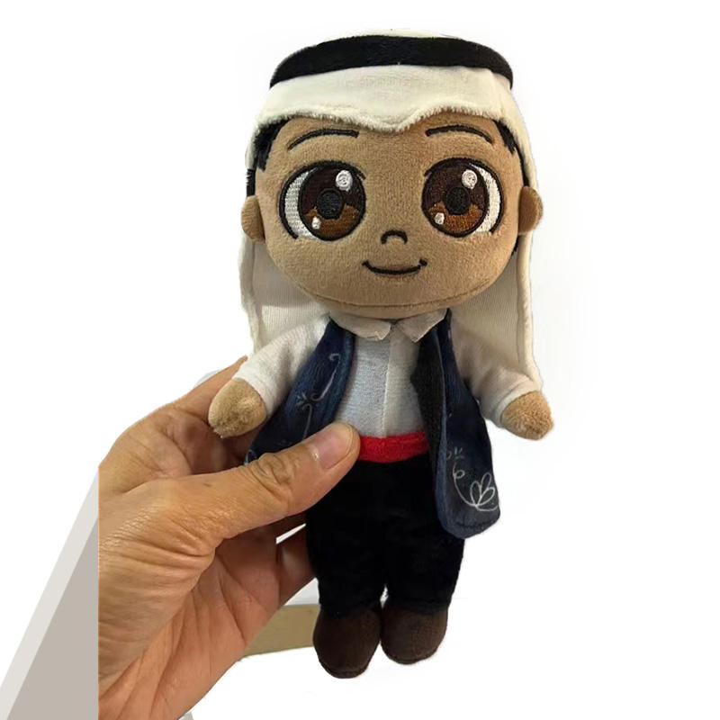 Custom High Quality Plushie Stuffed Negro Doll Muslim Style Ethnic Plush Toys