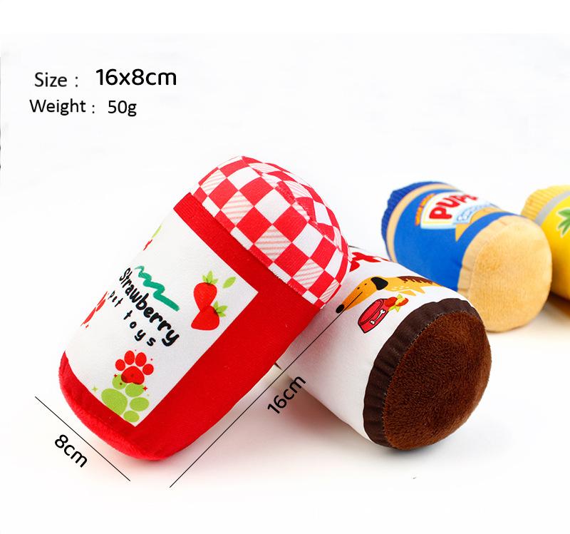 Interactive Sound-Making Plush Dog Toy Cartoon Style Eco-Friendly Relief For Boredom And Biting