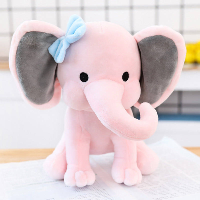 Couple Baby Elephant Stuffed Toy Pacify Pillow Plush Doll