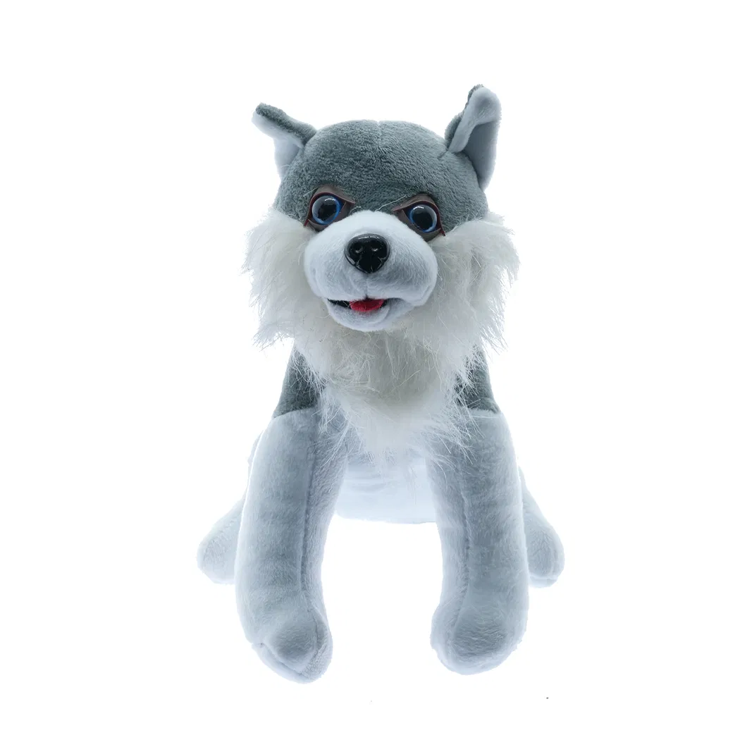 Promotional Gift Cheap Stuffed Wolf-Dog Cute Soft Plush Toy