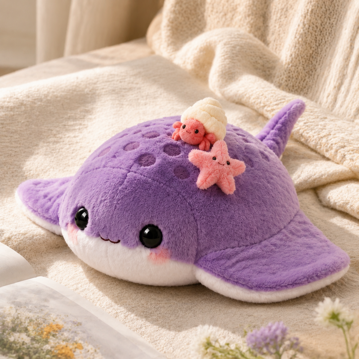 Weighted Custom AI Interactive Plush Toys Pp Cotton Filling Emotional Support Sensory Stuffed Plushies for Bedside Companionship