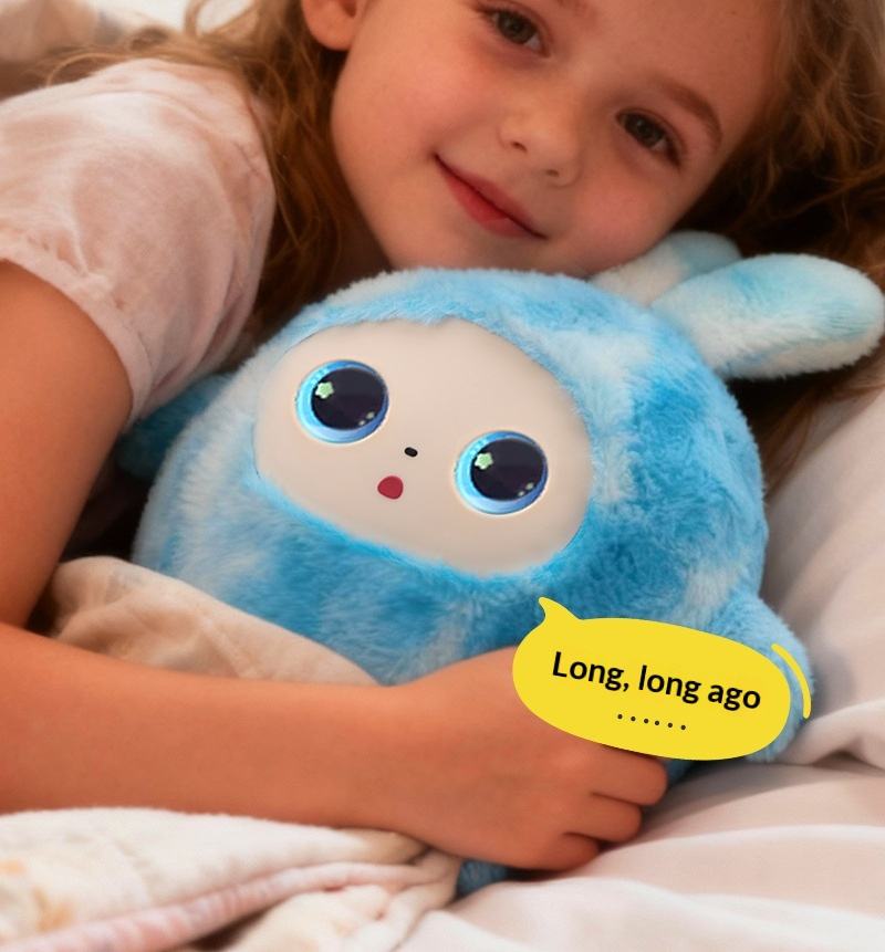 AI Interactive Plush Rabbit Doll Multilingual Smart Robot for Children Educational Early Learning