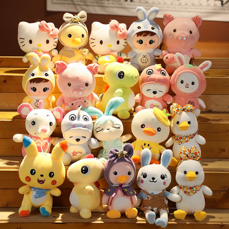 OEM Factory Ready-Made Plushie Mixed Designs Assorted Stuffed Animals Promotional Promotion Advertising Mascot Gifts Wholesale Cheap Price Small Plush Soft Toy