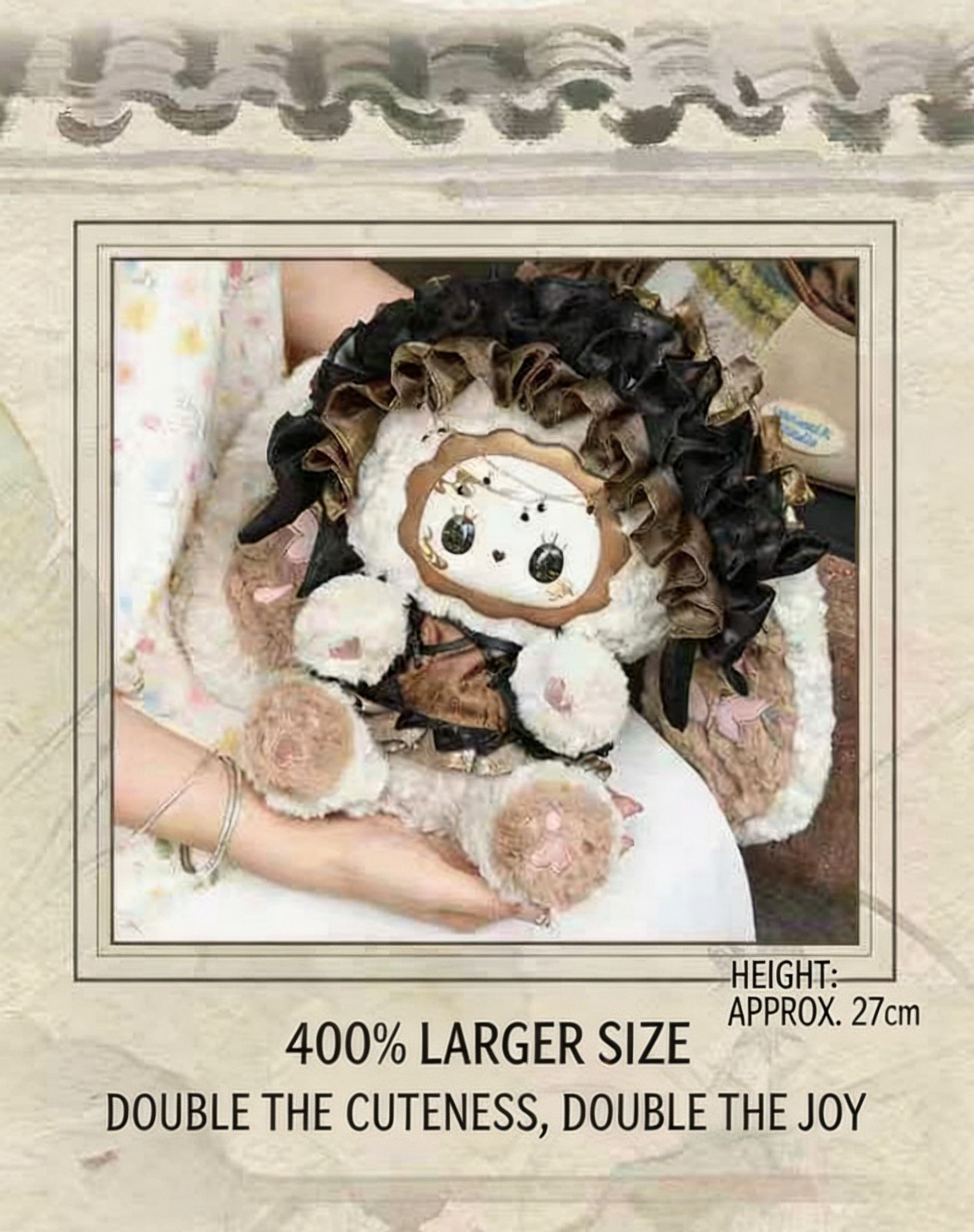 Original Lucky Emma Searching for the Dreaming Rabbit 400% Hanging Card Plush Toy Mystery Box Birthday Gifts Collectible
