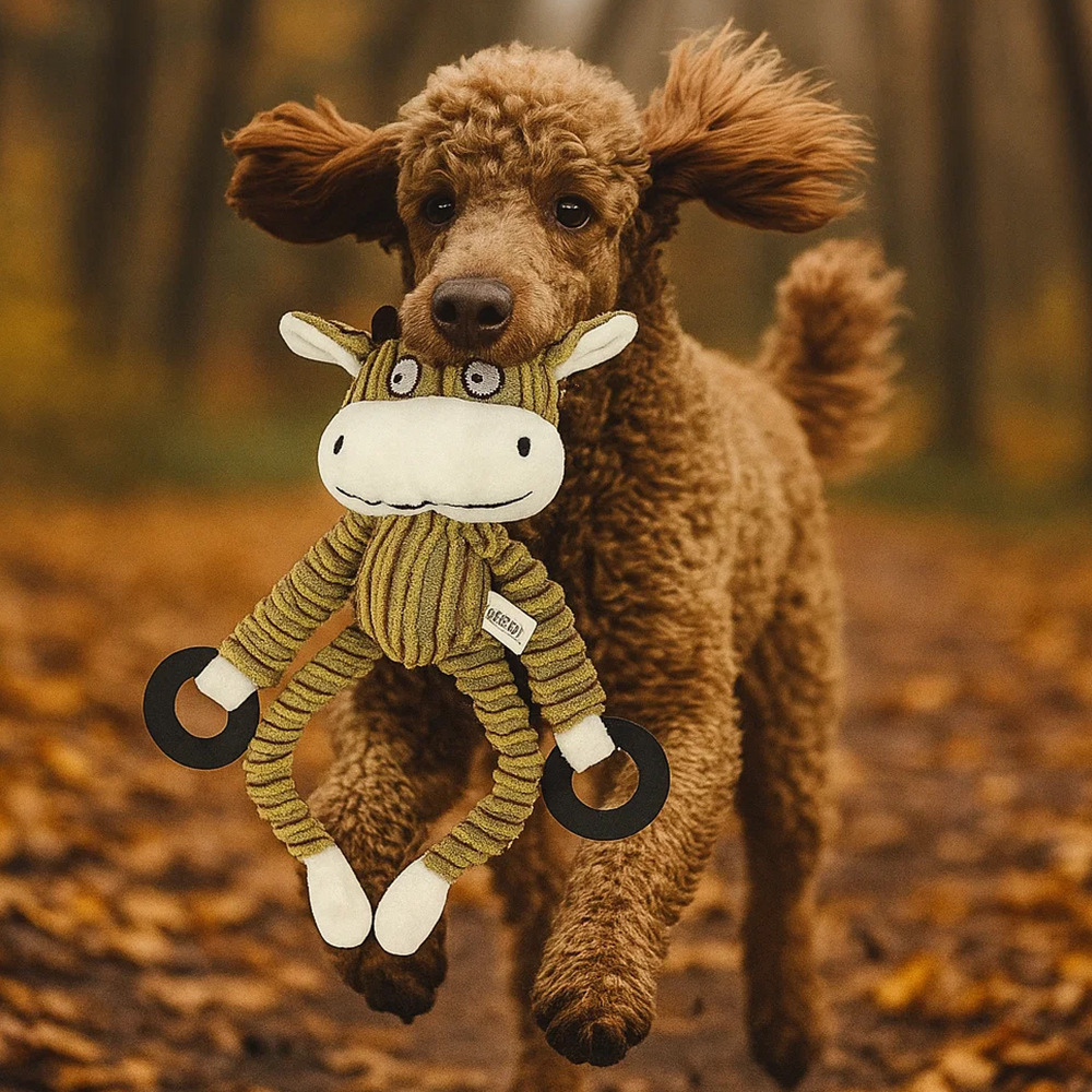 Plush Dog Chew Toy Squeaky Interactive Teeth Grinding Pet Toys for Dogs