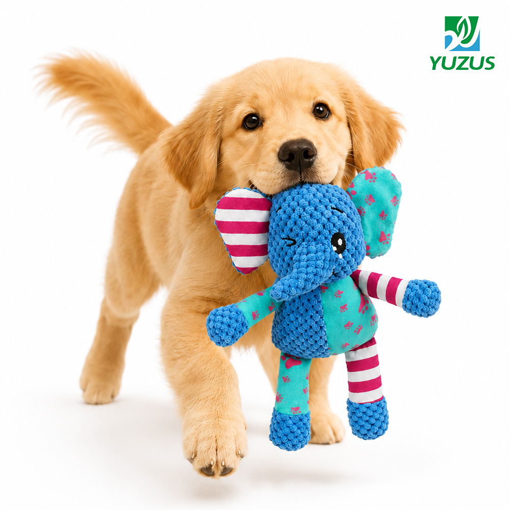 elephant squeaky dog toy showcase 1