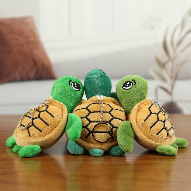 Wholesale Custom Soft Sea Animal Toys Simulation Turtle Plush Doll PP Cotton Filling Fur for Promotion Gift Keychain Pendant