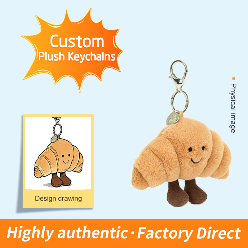 CE CPC OEM ODM Manufacturers Custom Kawaii High Quality Plush Figure Toys Low Moq Plush Keychain Toys Custom Plush Keychain
