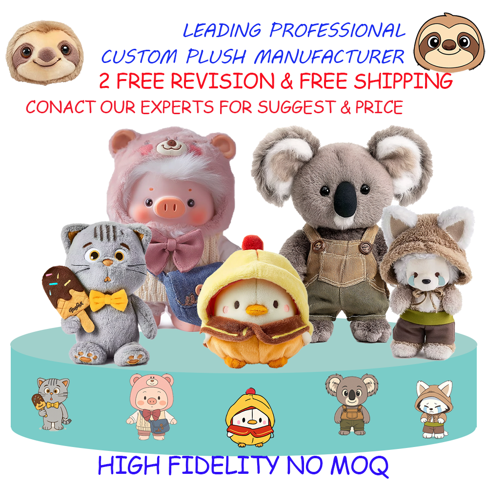 Make Your Own Design Plush Keychain Custom by Plush Toy Manufacturer with Free Modification