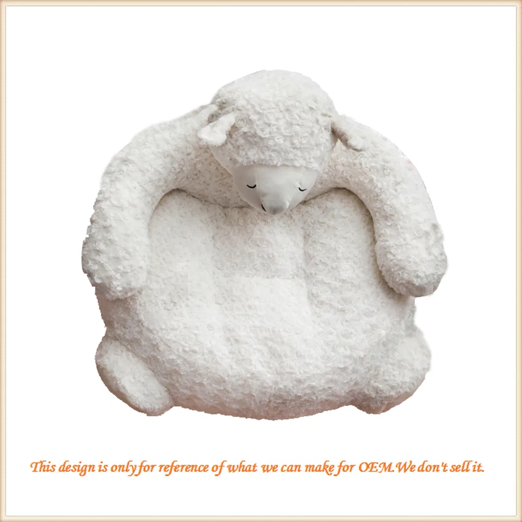 Customized Stuffed Plush Kids Seat Stuffed Toy Cartoon Animal Cute Lamb
