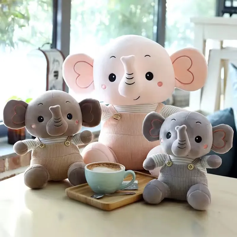 Adorable Long Trunk Elephant Plush Doll for Kids' Birthday Gift