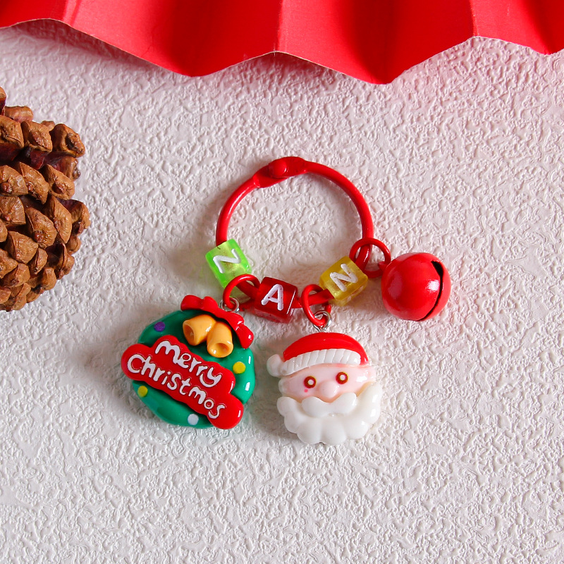 Vigreat New Product Christmas Anime Toys Wholesale Plush Gifts Decorations Wristlet Safety Acrylic Keychain
