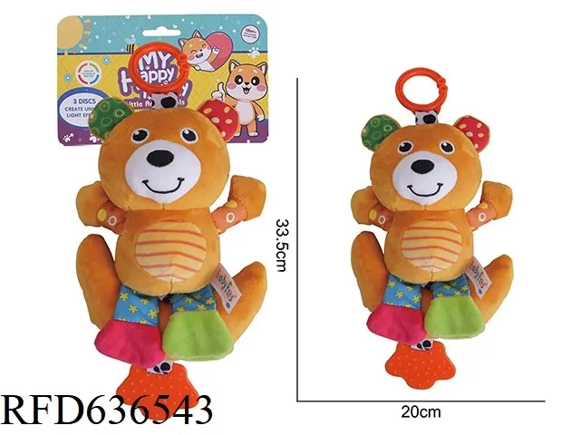 Hanging Rattle Plush Animal Musical Toys Newborn Baby Doll Toys