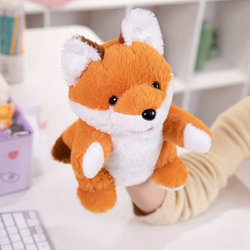 Peluches Realistic Soft Custom Toys for Early Education Stuffed Animal Plush Panda Hand Puppet Toys