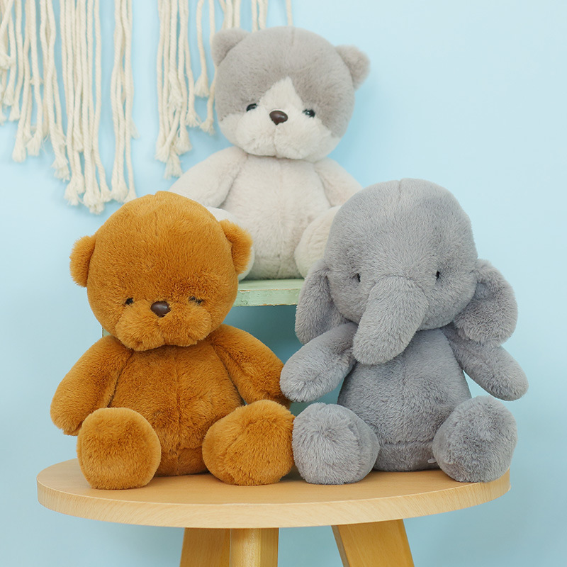 Cat, Elephant, Bear, Rabbit, Dinosaur Plush Toys, Stuffed Animals, Cute Dolls, Girls' Children's Birthday Gifts
