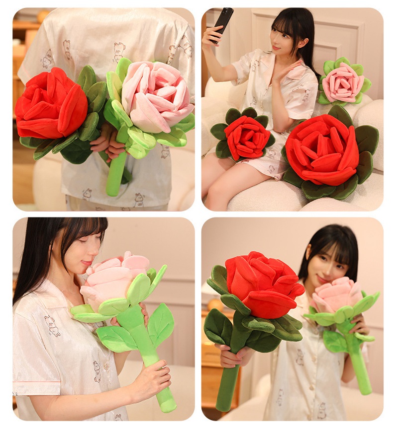 Rose Flower Plush Toy 4