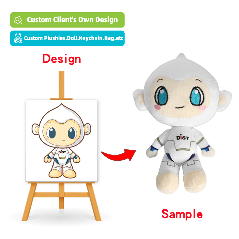 Low MOQ Customized Plush Self-made Cartoon Character Plush Toys