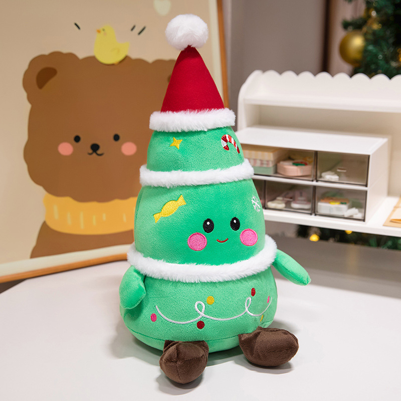 Christmas Plush Toys Santa Claus Plush Doll Reindeer Stuffed Animal Snowman Christmas Stuffed Animal Set for Boys and Girls