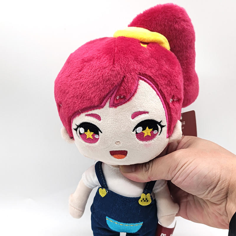 Custom Cartoon Characters Soft Stuffed Idol Star Doll Cartoon Girl Plush Toys