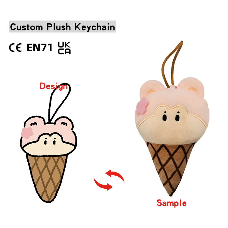 OEM ODM Anime Kawaii Cute Mini Toys Stuffed Keychain Plush Toy Custom Plush Keychain