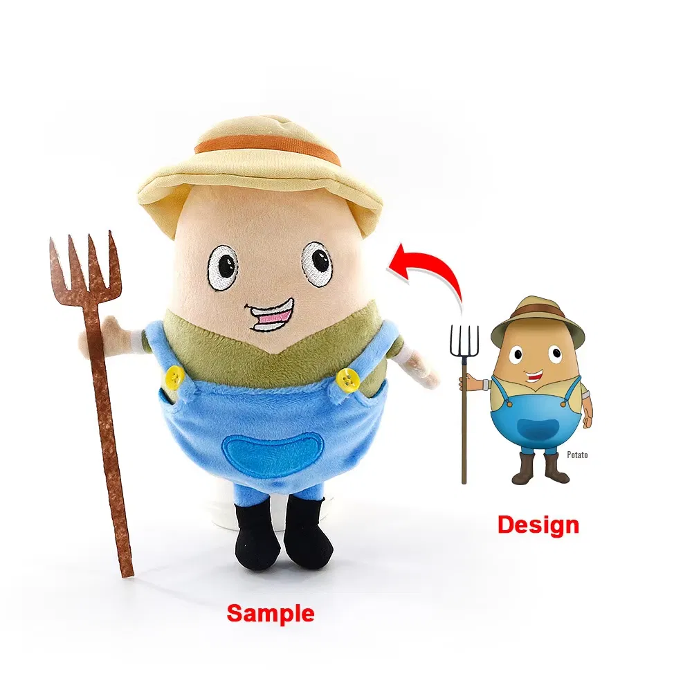 Custom Stuffed Potato Plush Toy Puppet Murphy Mascot OEM Soft Doll