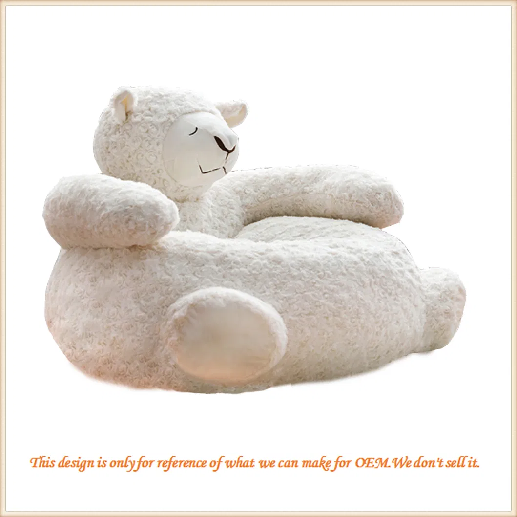 Customized Stuffed Plush Kids Seat Stuffed Toy Cartoon Animal Cute Lamb