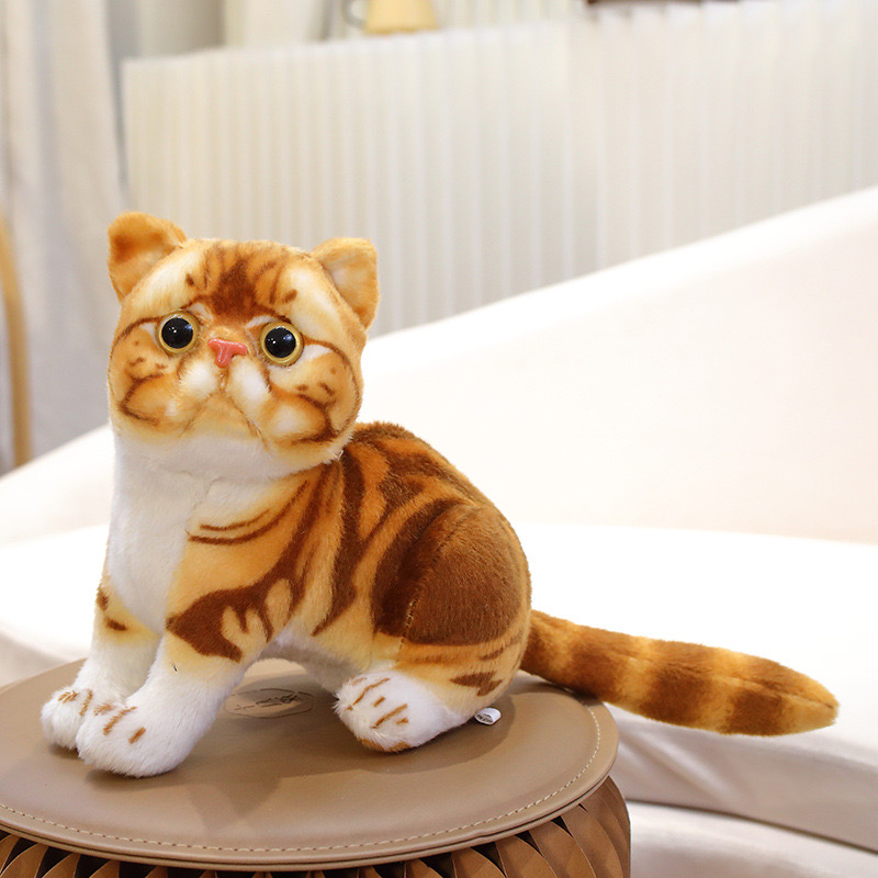 Low Moq Personalized Simulated Animal cat Variety Plush Toys Stuffed Toys Children comfort Early Education Animal Plush Toy