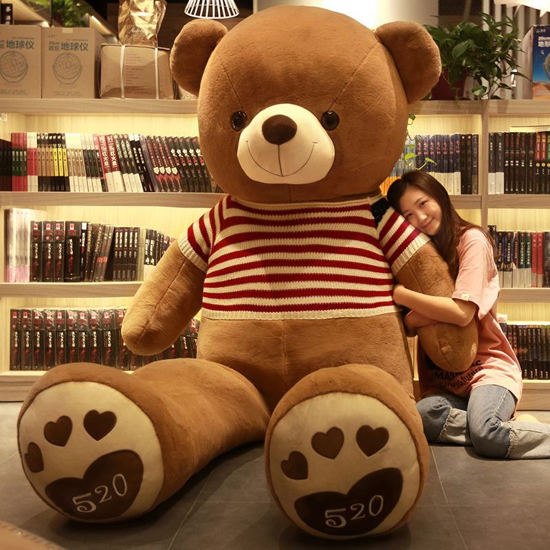 Wholesale Factory Cute Giant Size Doll Cuddle Ribbon Give Girlfriend Present Stuffed Toy Big Large Plush Toy Teddy Bear
