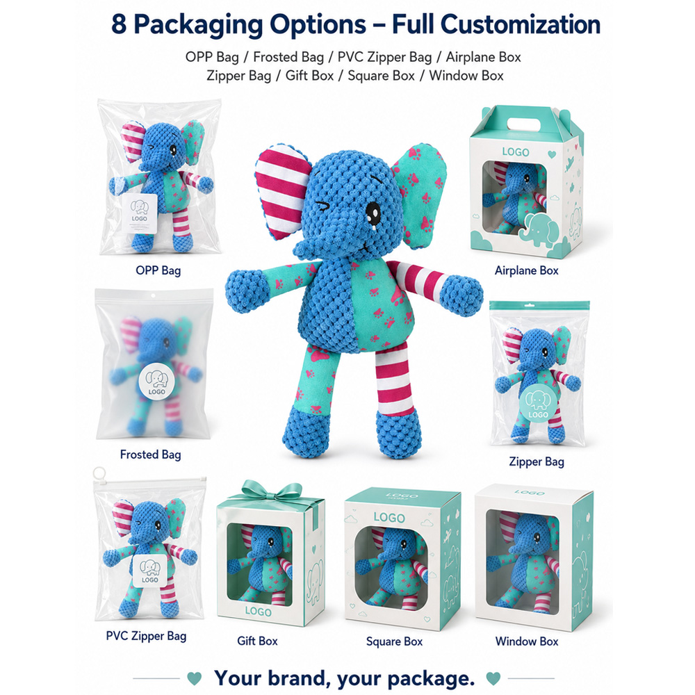 elephant squeaky dog toy showcase 8