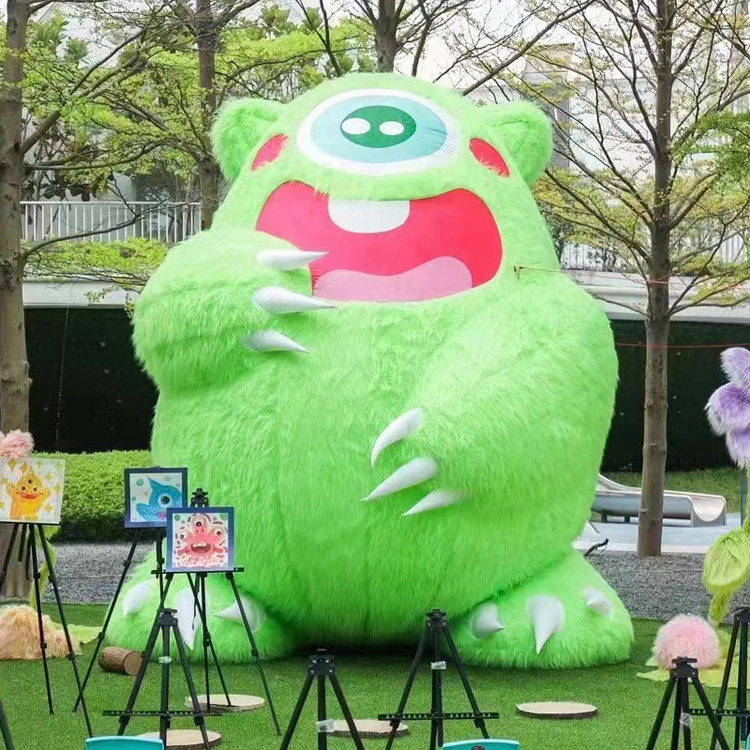 Event Giant Inflatable Plush Bear Toy Customized 2m 3m 4m 5m 6m 8m Inflatable Unicorn Animals Plush Toys Inflatable Cartoon Toy