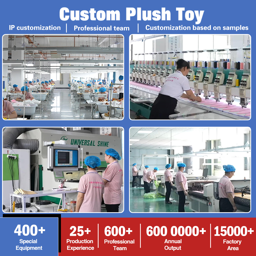 ODM OEM Custom Plush Toy Manufacturer Specializing In Low MOQ Orders And High Detail Animal Plushies
