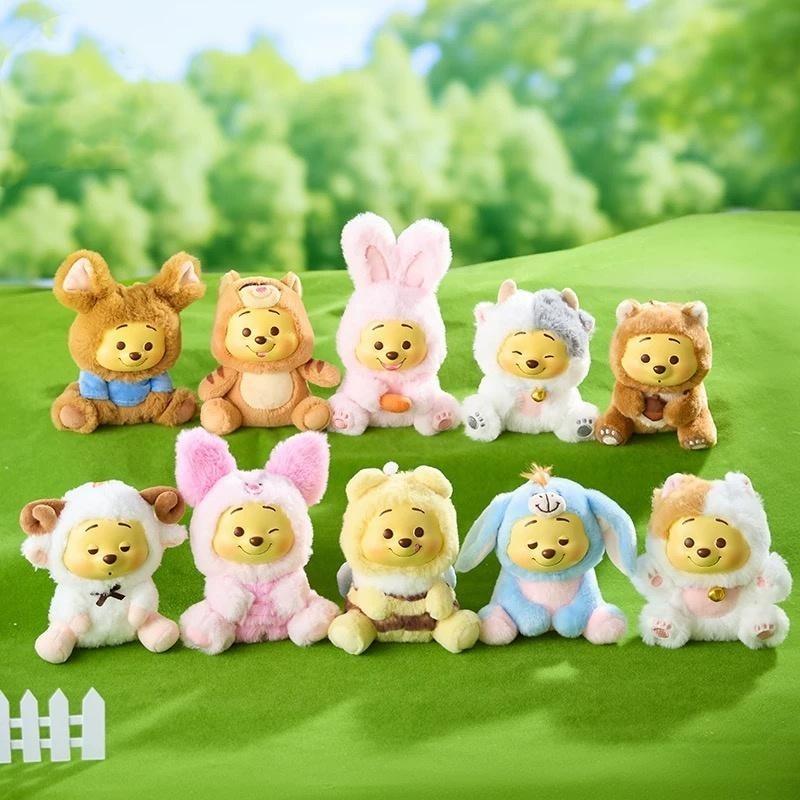 Official TOP TOY Miniso Winniee the Poooh Series Vinyl Plush Blind Box Collectible Toy Collectible Soft Stuffed Animal Plush