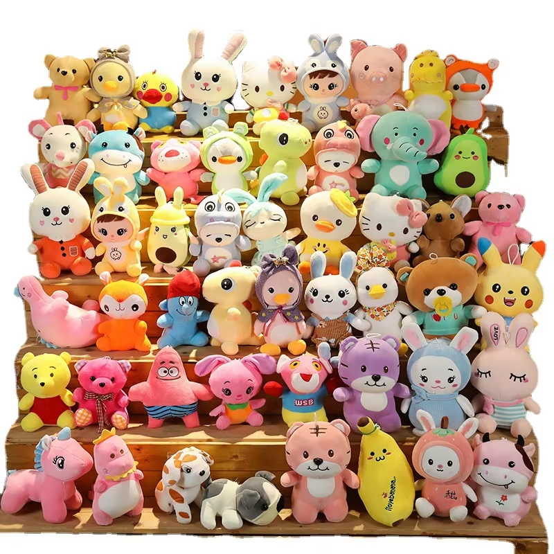 10-15cm Plush Toys Children's Claw Machine Clip Vending Machine Small Doll Mini Plush Toys