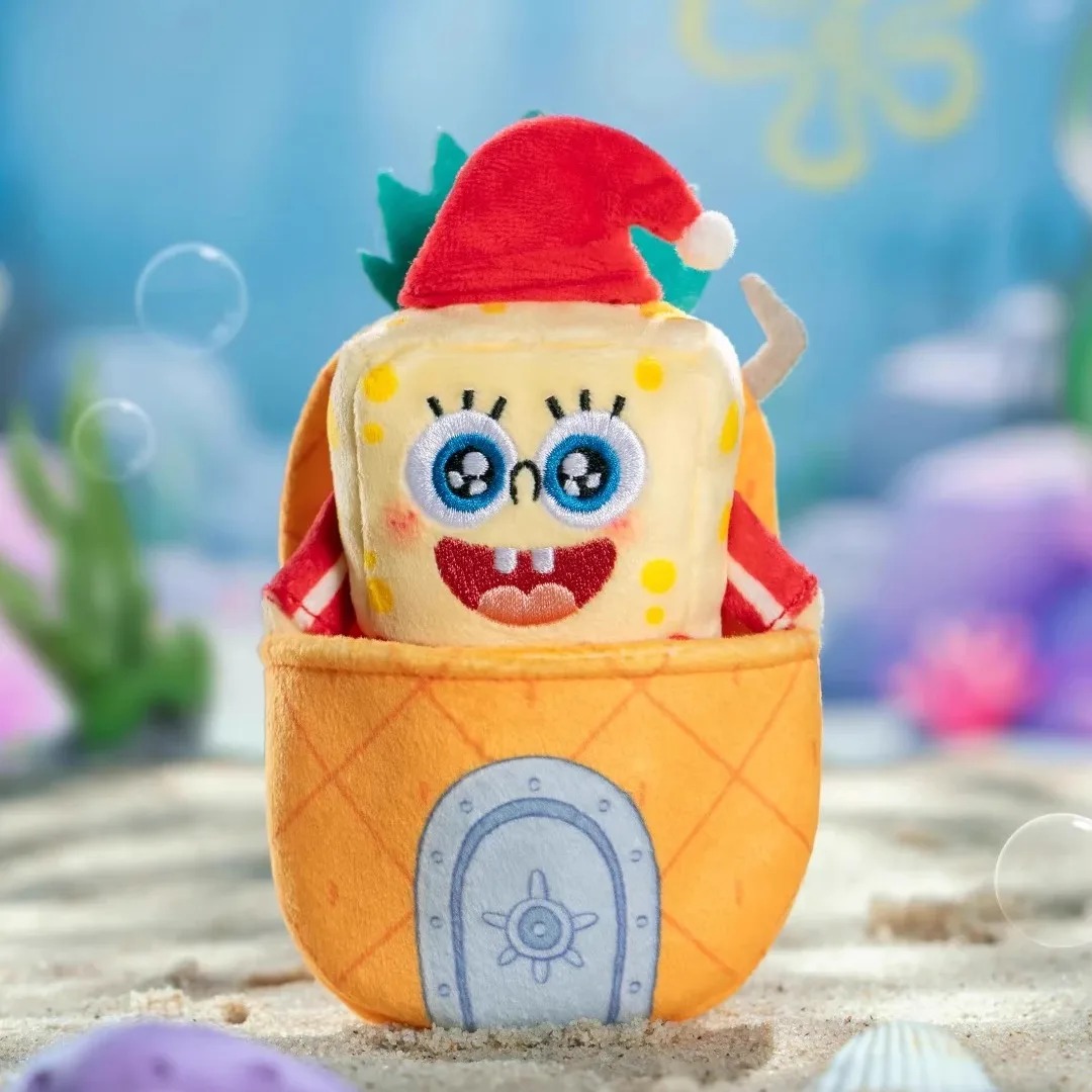 Zhuowu Sponge Bob Squarepants Detachable Plush Doll Toy Magnetic Realistic Stuffed Birthday Gift Ideal Collectible Soft Toy