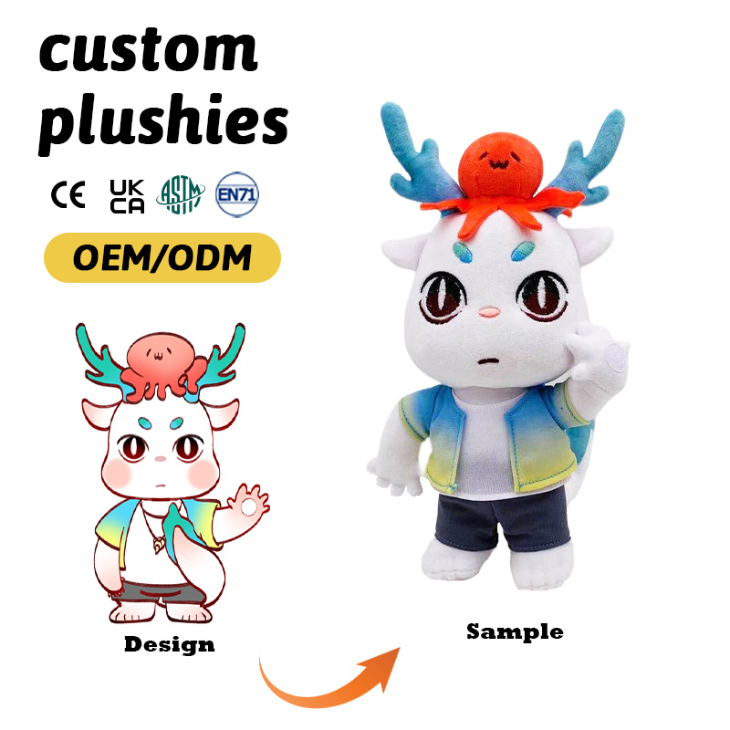 Customized Mascot Design for Company Event Advertising Campaign Premium Plush Fabric CE Certified Custom Mascot Plush