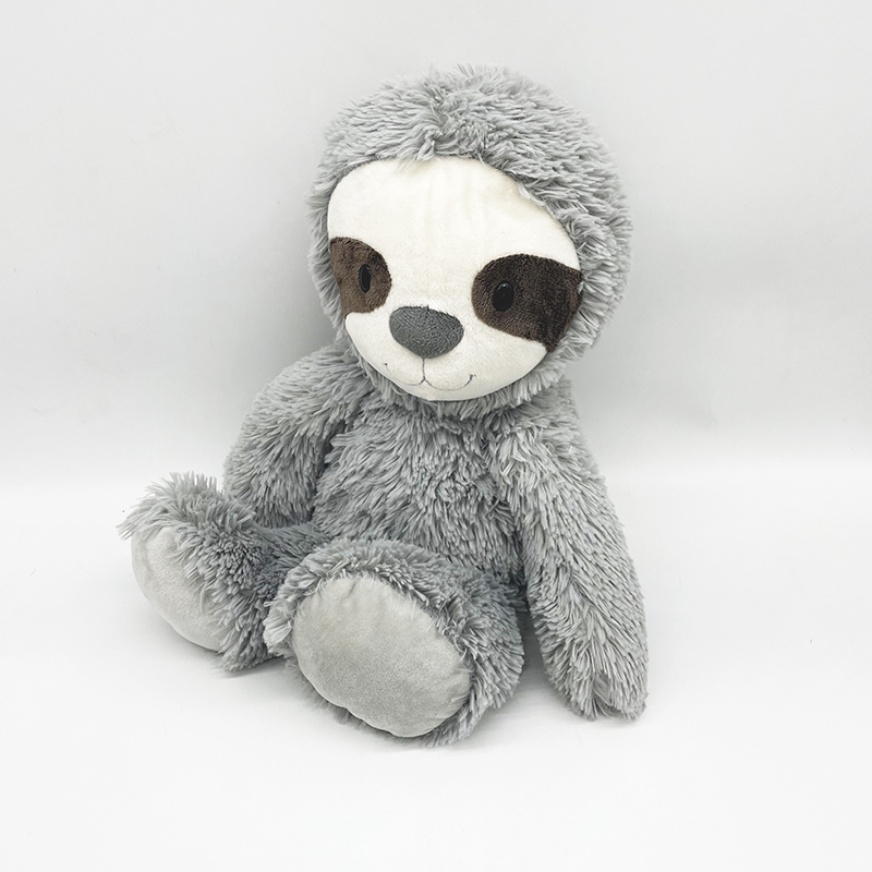 Dye Sublimation Huge Sloth with logo Custom Stuffed Animal Plush Giant Sloth Embroidery Custom Stuffed Animal