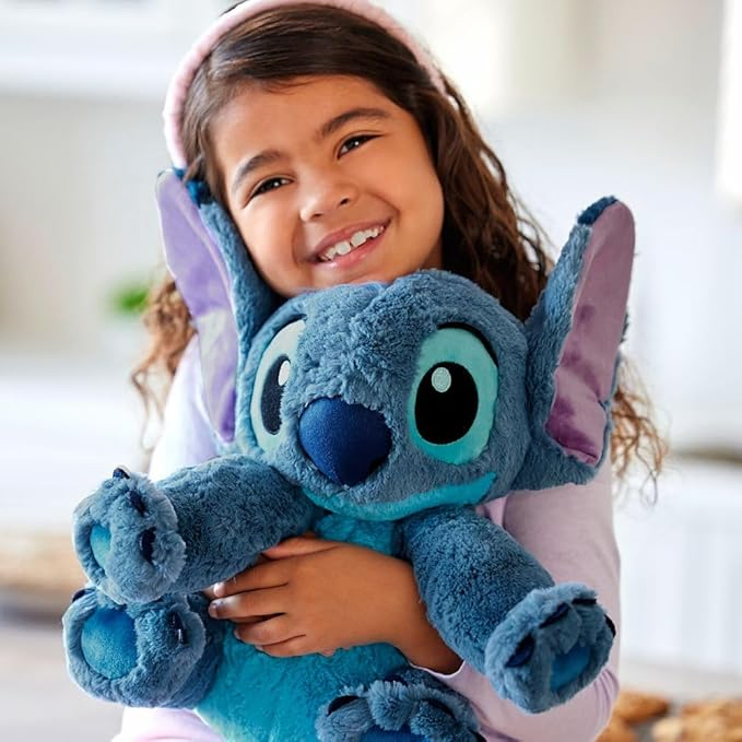 Whole Sales Official Stitch Medium Soft Toy Plush Dolls for Kids, Cuddly Character with Fuzzy Texture and Embroidered Details, Flexible Floppy Ears
