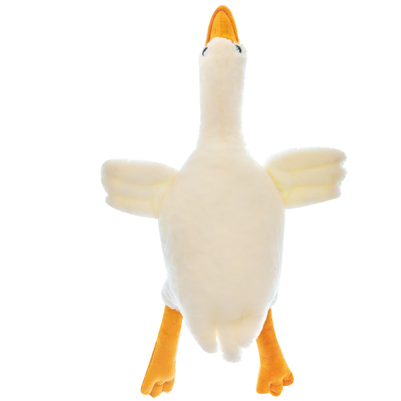 Soft Giant Big White Goose Plush Toy Long Sleeping Body Pillow Stuffed Animal Doll Birthday Gift for Girls