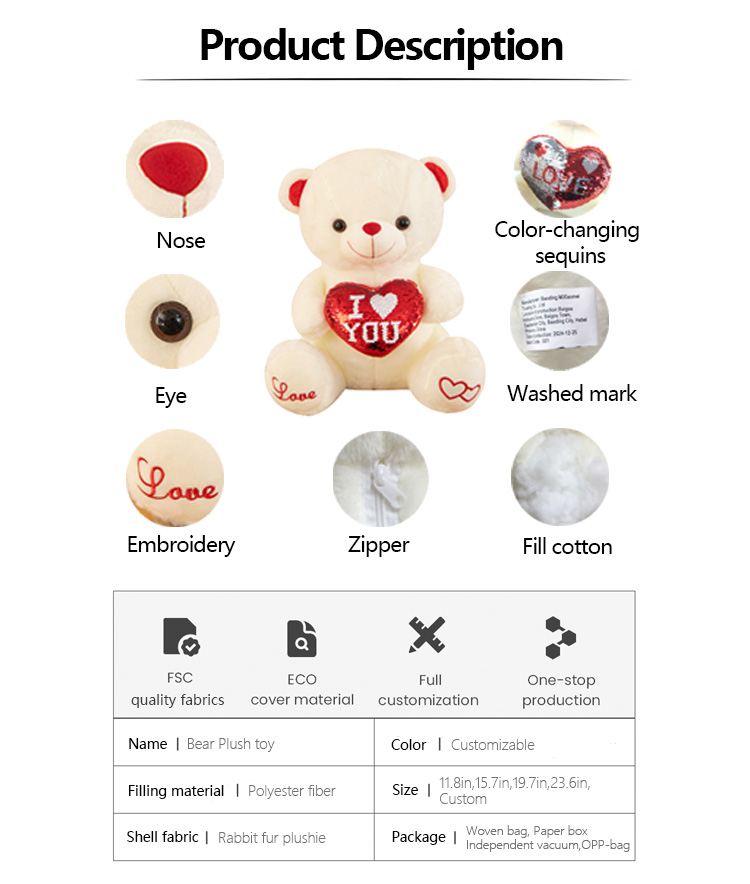Plush Keychain Details