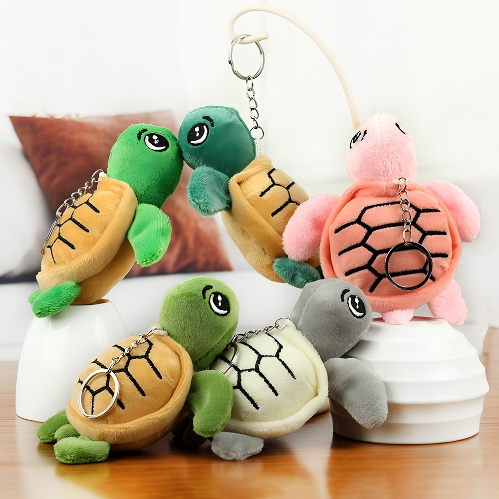Wholesale Custom Soft Sea Animal Toys Simulation Turtle Plush Doll PP Cotton Filling Fur for Promotion Gift Keychain Pendant